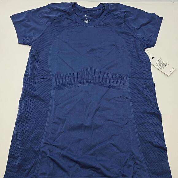 Anique Women's Signature Short Sleeve Riding‎ Equestrian Crew Blueberry L Shirt - Picture 6 of 14